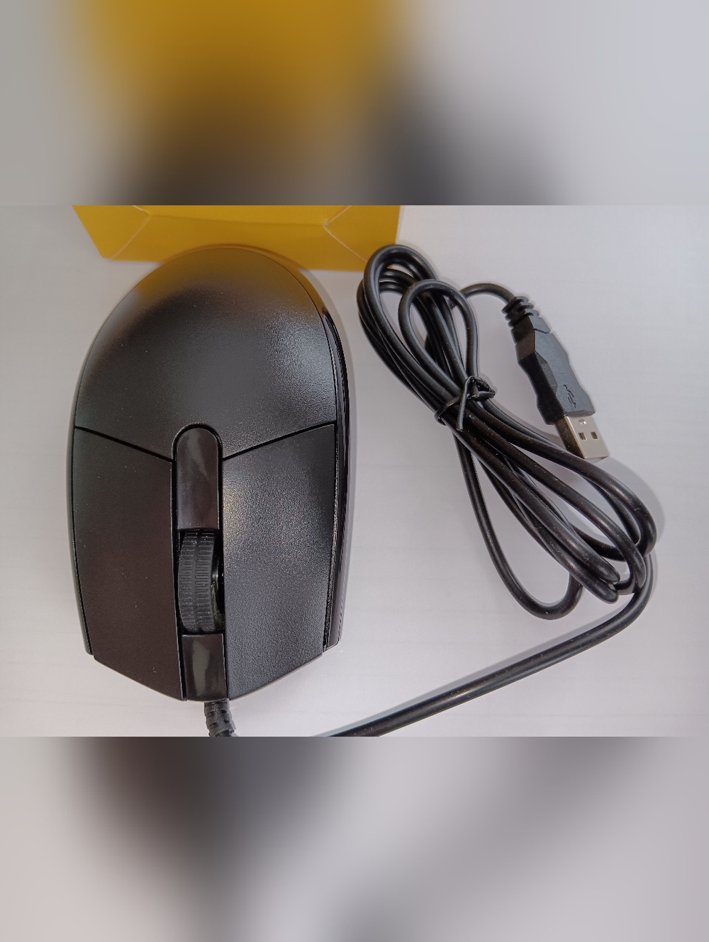 K3 Wired USB Computer Mouse - Black